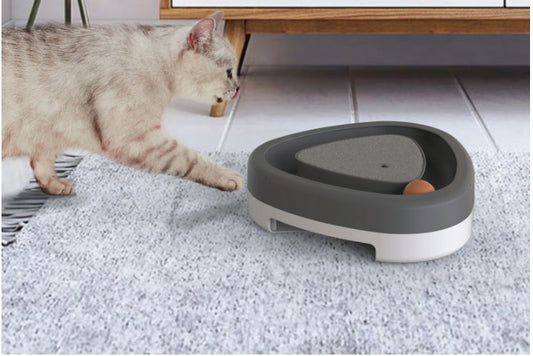 Jouet Électrique Intelligent pour Chat – Plateau Tournant et Griffoir