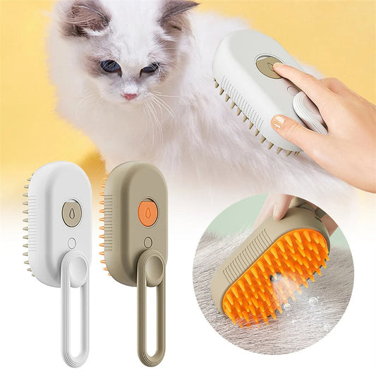 Brosse à vapeur électrique 3 en 1 pour chat