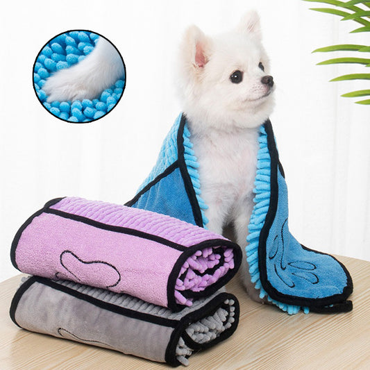 Serviettes  absorbante en microfibre à séchage rapide pour animaux de compagnie